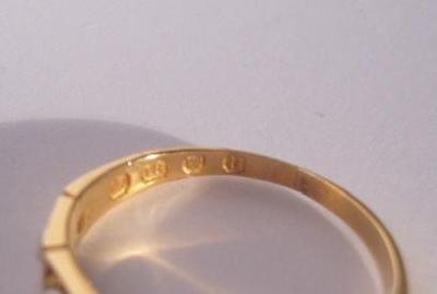 antique gold ring no hallmark