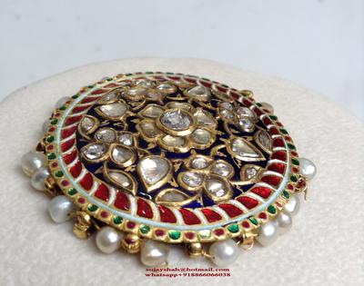 studded enamel pendent 